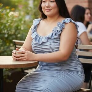 Adrianna Papell ruched dress